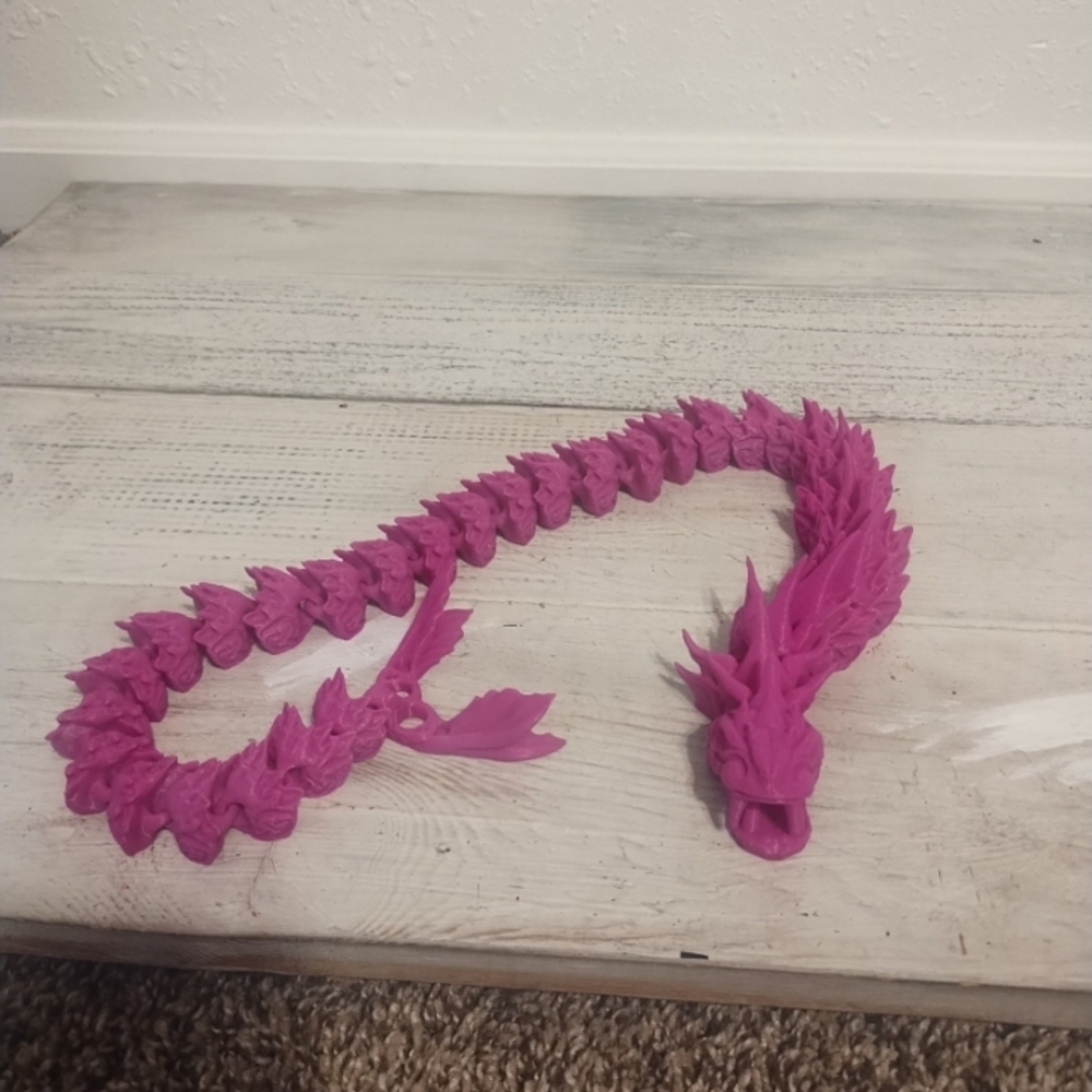 Dragon 3D Printed – 29 " inches long Articulated Model